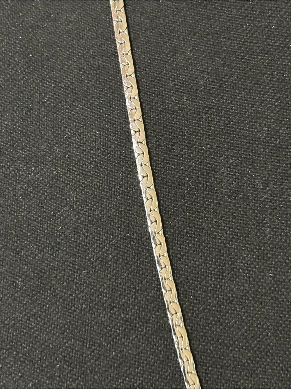 Emmons Silver-Tone Unique Herringbone Chain Necklace 23”